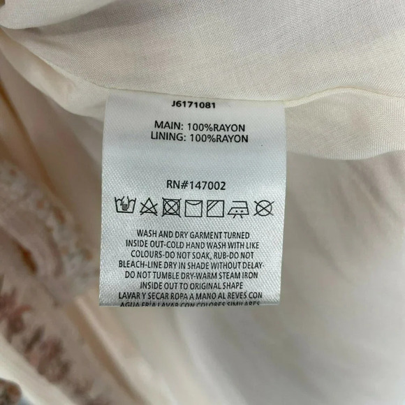 The Jetset Diaries Dress Women's Sz XS Brown Halcyon Floral Sleeveless Wrap Mini - Picture 8 of 9